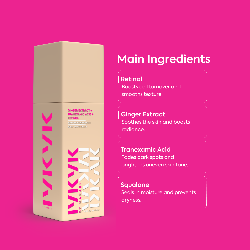 IYKYK GINGER EXTRACT + TRANEXAMIC ACID + RETINOL BODY TONING CREAM - 2 PACK - Image 6